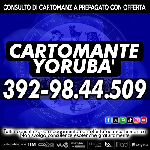 Yoruba' svolge consulti di Cartomanzia al telefono