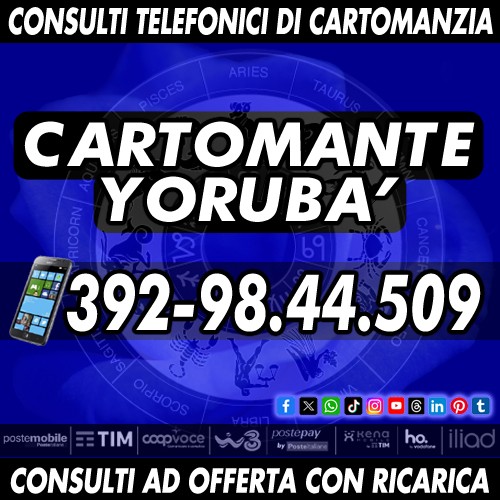  Consulto telefonico di Cartomanzia su appuntamento.