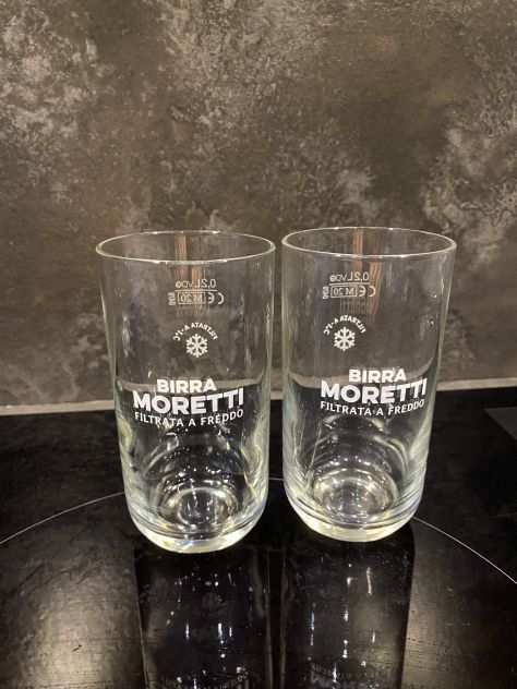 2 bicchieri Birra Moretti