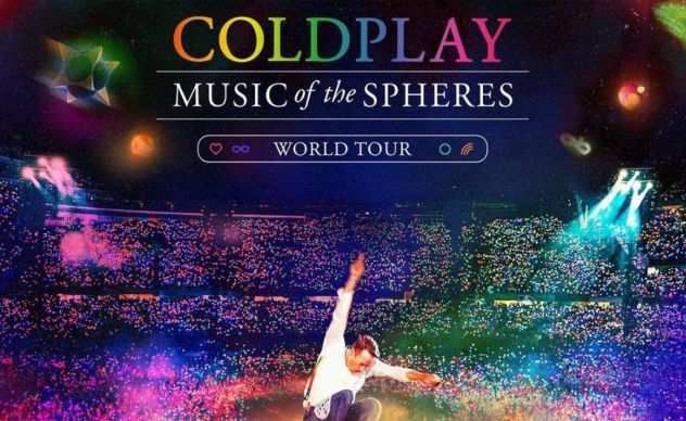 2 biglietti concerto Coldplay Roma, tribuna 16 luglio 2024