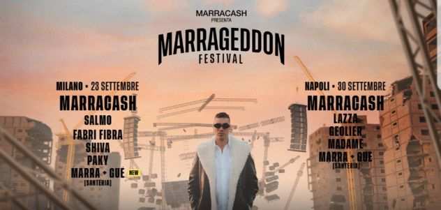 2 biglietti concerto marracash 2392023 Milano Ippodromo, MARRAGEDDON Yellow Zo