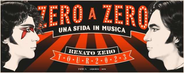 2 Biglietti Concerto Renato Zero Pesaro 07-04-23 Platea Gold, posti vicini e TOP