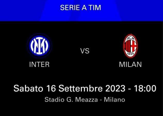 2 Biglietti Inter Milan 16 settembre