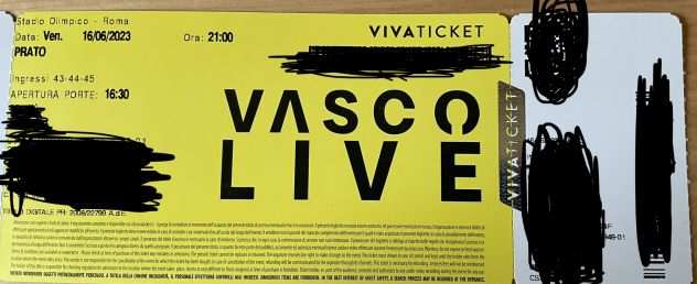 2 biglietti PRATO - concerto VASCO - Roma - 16062023