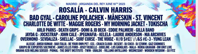 2 biglietti Primavera Sound Festival Madrid 10 Giugno