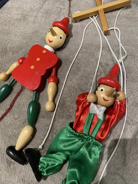2 burattini Pinocchio