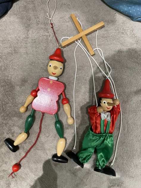 2 burattini Pinocchio