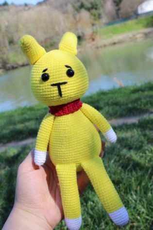 2 Conigli.Amigurumi.Giocattoli.Fatto a mano.