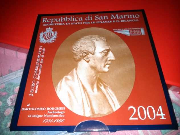 2 euro commemorative san marino 2004