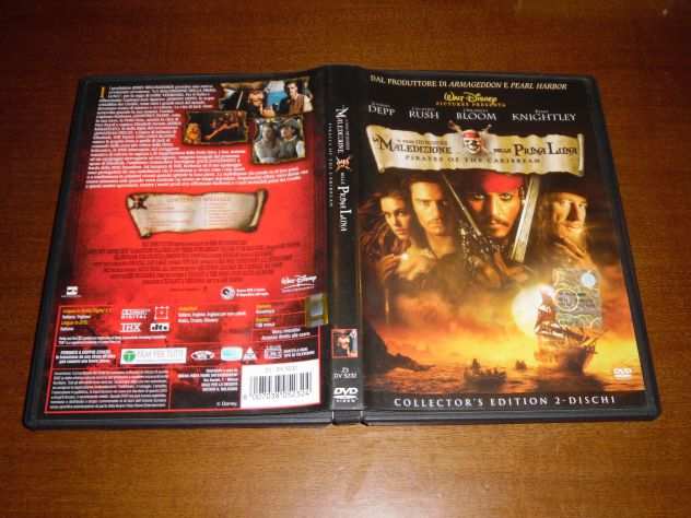 2 FILM IN DVD COME NUOVI,RARI,ORIGINALI,COMPLETI,FUNZIONANTII PIRATI DEI CARAIB