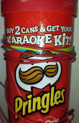 2 gadget da collezione Pringles ciotola e kit karaoke