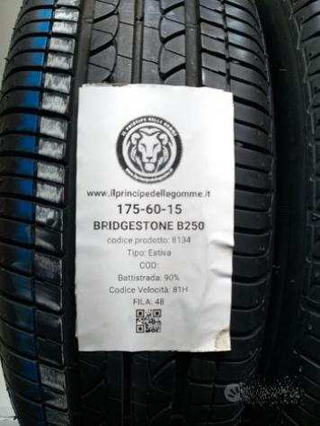 2 GOMME 175 60 15 BRIDGESTONE A8134