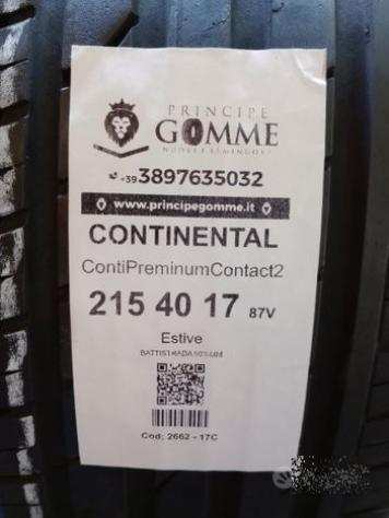2 gomme 215 40 17 continental a2662