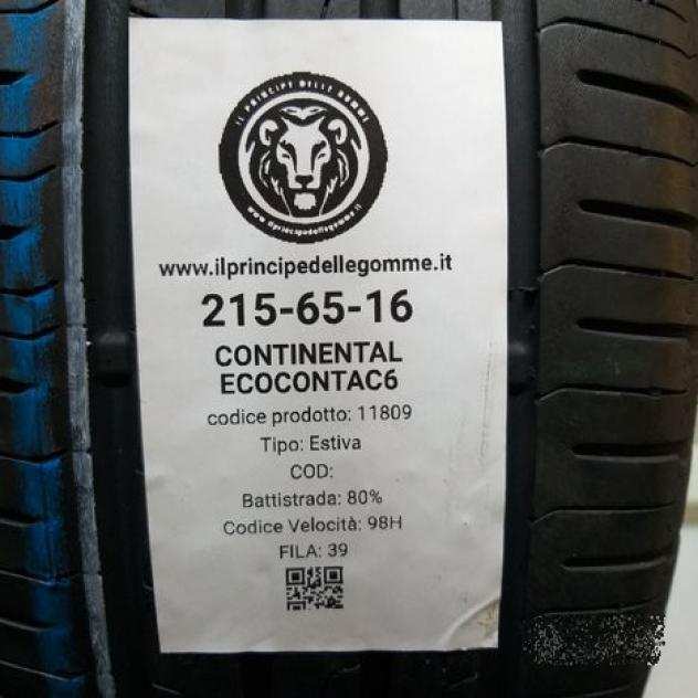 2 GOMME 215 65 16 CONTINENTAL A11809