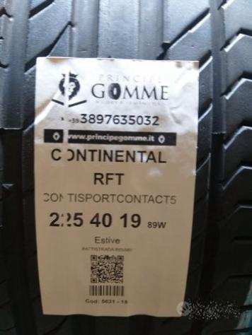 2 GOMME 225 40 19 CONTINENTAL RFT A5631