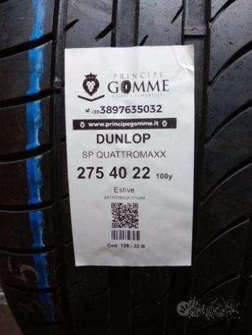 2 gomme 275 40 22 dunlop a128