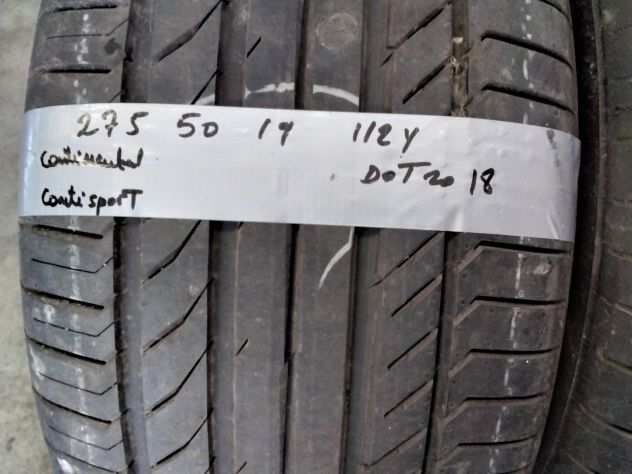 2 GOMME USATE CONTINENTAL 275 50 19 112Y ESTIVE