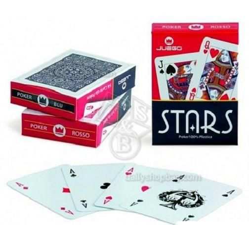 2 MAZZI DI CARTE STARS POKER - JUEGO (NUOVO)