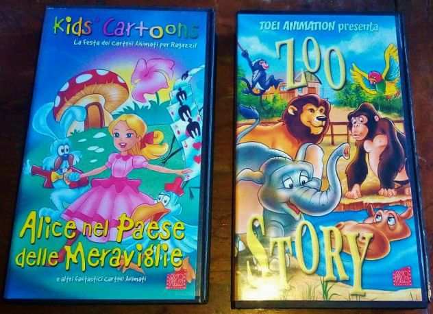 2 VHS AVO FILM zoo story toei animation 1983 alice nel paese delle meraviglie