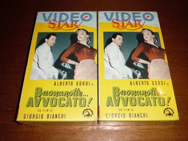 2 VHS NUOVE,SIGILLATE,1955,ORIGINALI,COMPLETE,QUASI INTROVABILIquotBUONANOTTE...AVV