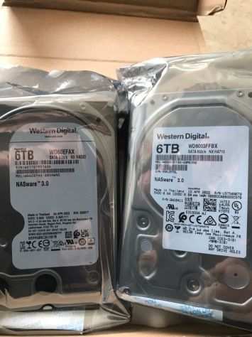 2 x Hard disk 6 TB nuovi WD RED