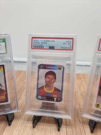 2007 to 2014 - Panini - UCL - Lionel Messi - 3 Graded card - CSG, PSA