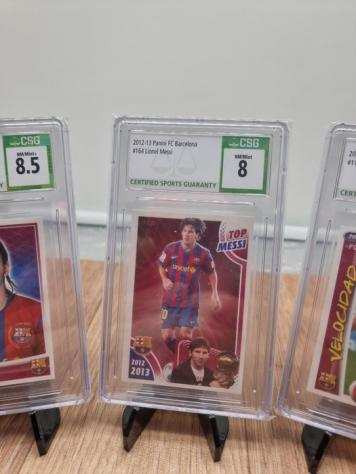 200708 amp 201213 - Panini - FC Barcelona - Lionel Messi - 3 Graded card - CSG 8.5