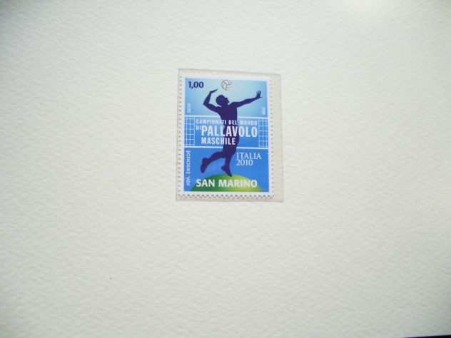2010 francobolli repubblica san marino campionati mondiali dipallavolo maschile