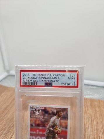 201516 - Panini - Calciatori - Gianluigi Donnarumma True Rookie - V4 Film del Campionato - 1 Graded sticker - PSA 9