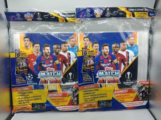 201920 - Topps - Match Attax 101 - 200 sealed packs  2 starter packs - 1 Mixed collection