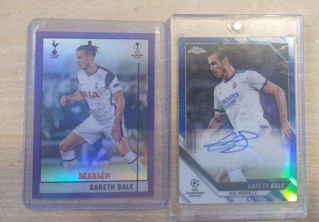 2020-2022 Topps Chrome ULC, Merlin Gareth Bale - Lot of 2 cards incl. auto