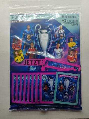 20212022 TOPPS Champions League Official Stickers Lot of 20 Multipacks with 8 packets  2 limited edition cards for each