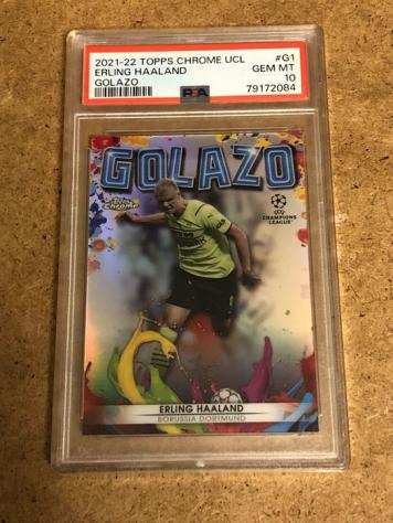 202122 - Topps - Chrome UCL - Erling Haaland - G1 - 1 Graded card - PSA 10