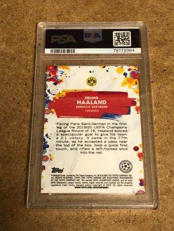 202122 - Topps - Chrome UCL - Erling Haaland - G1 - 1 Graded card - PSA 10