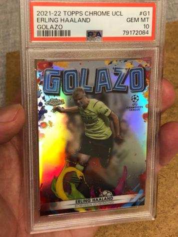 202122 - Topps - Chrome UCL - Erling Haaland - G1 - 1 Graded card - PSA 10