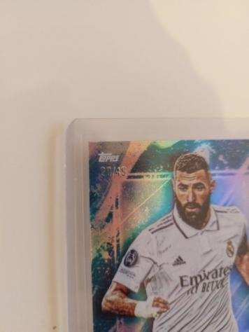 202122 TOPPS Deco, Chrome UCL Karim Benzema - Lot of 2 parallels