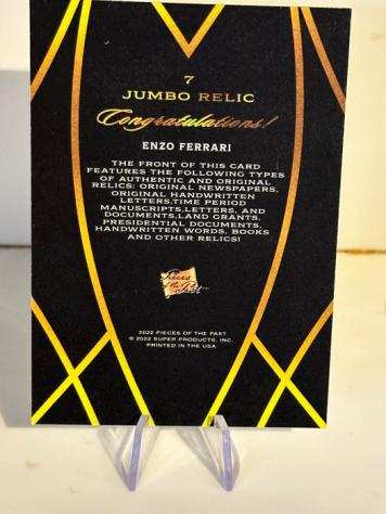 2022 - Pieces of the Past - Formula 1 - Enzo Ferrari - Jumbo Relic - 1 Card