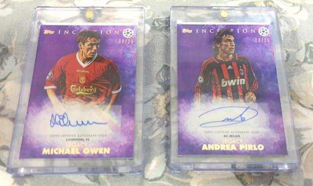 2022 - Topps - Inception - Owen amp Pirlo 25 Auto - 2 Card