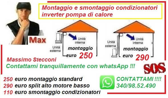 Montaggio condizionatore Pomezia colli di enea 