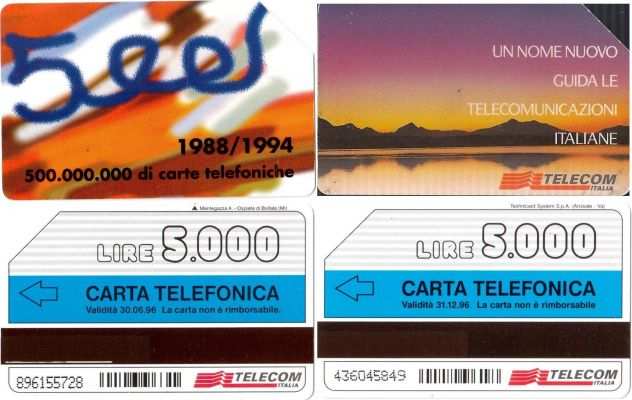 22 schede telefoniche usate da collezione