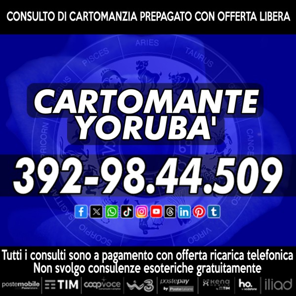 •*´¨`*•.¸ Cartomante Yoruba' ¸.•*´¨`*•