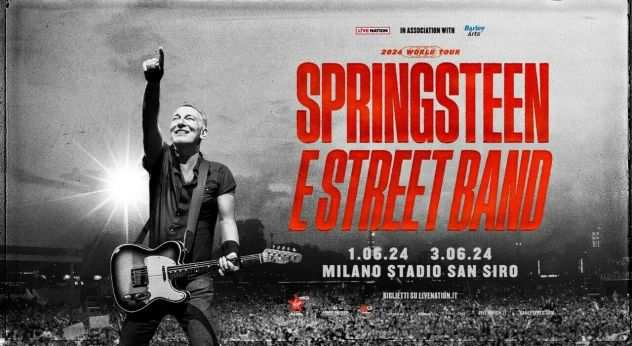 24 Biglietti concerto Bruce Springsteen 162024 Milano San Siro 1deg Rosso