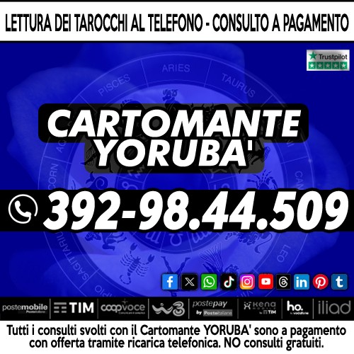 Tutto quello che desideri sapere con 1 consulto telefonico di Cartomanzia - Il Cartomante Yorubà