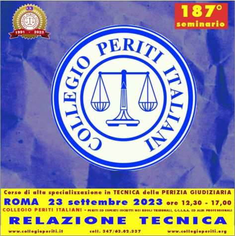 28deg Seminario Relazione Tecnica - ROMA sabato 23 settembre 2023