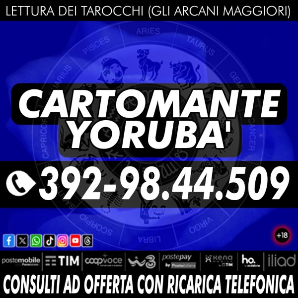 Cambia il tuo presente e il tuo futuro grazie ad 1 consulto di Cartomanzia con il Cartomante YORUBA'