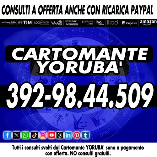  Consulto telefonico di Cartomanzia su appuntamento.