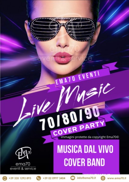 FAVOLOSI ANNI ’60 – TRIBUTO – MUSICA LIVE - PER EVENTI AZIENDALI - EVENTI PRIVATI - EVENTI PUBBLICI 