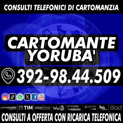 Yoruba' Cartomante, sensitivo, cartomante, chiromante, astrologo, parapsicologo.