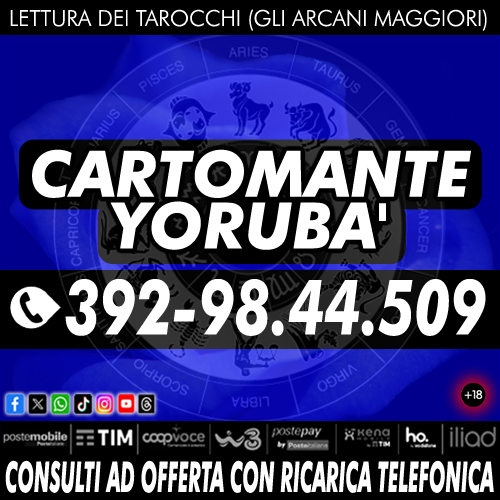 Consulenza esoterica con il Cartomante Yorubà