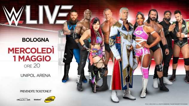 2X biglietti 2 ANELLO WWE LIVE Bologna Unipol Arena 1052024